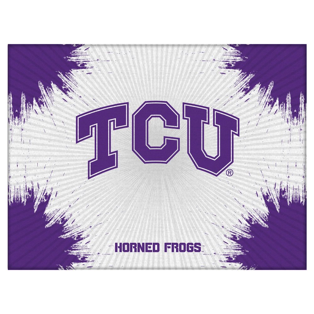 TCU 15" x 20" Officially Licensed Logo Canvas. Picture 1