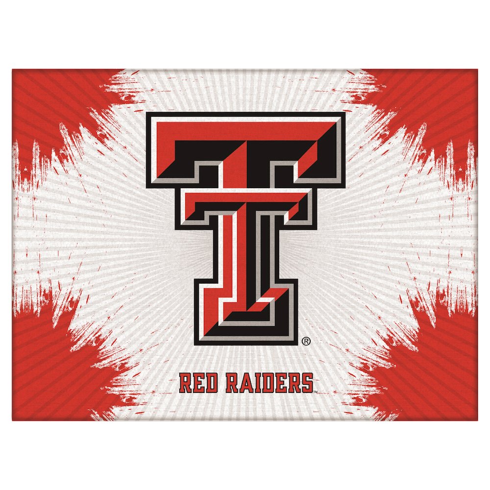 Texas Tech 15" x 20" Officially Licensed Logo Canvas. Picture 1