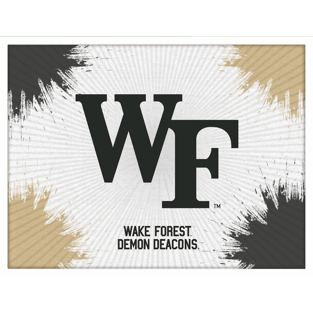 Wake Forest 15" x 20" Officially Licensed Logo Canvas. Picture 1