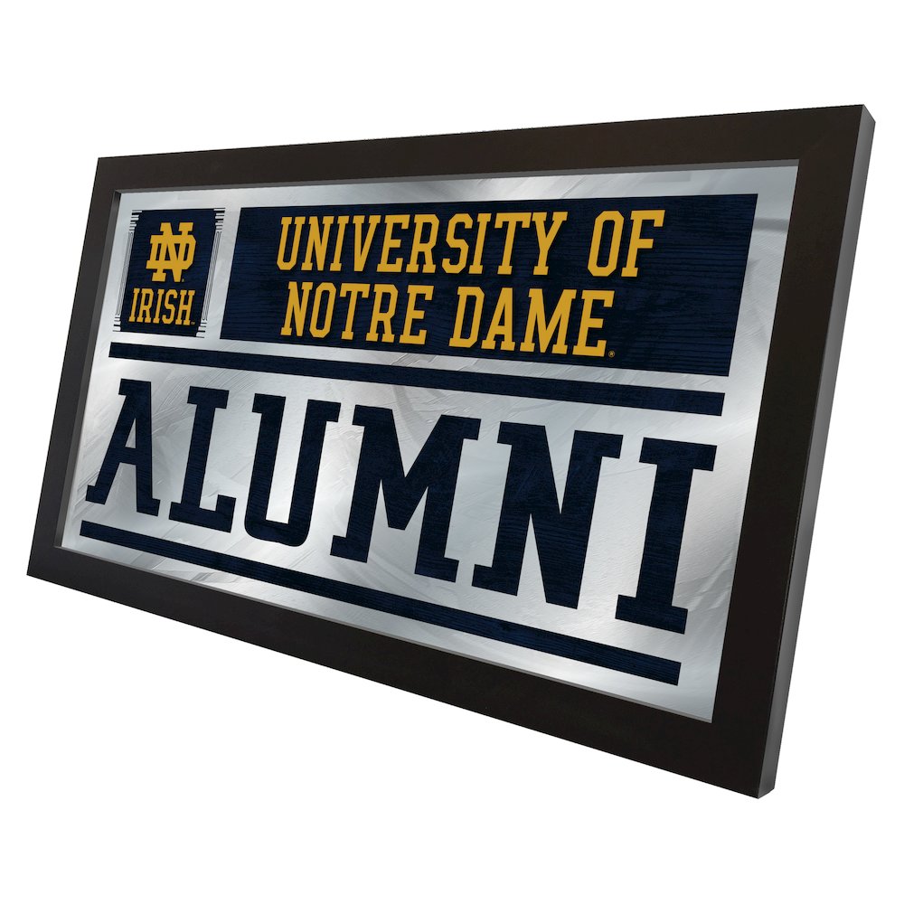 University of Notre Dame  26"x15" Alumni Wall Mirror. Picture 2