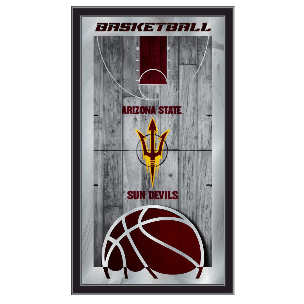 Arizona State 15" x 26" Basketball Mirror. Picture 1
