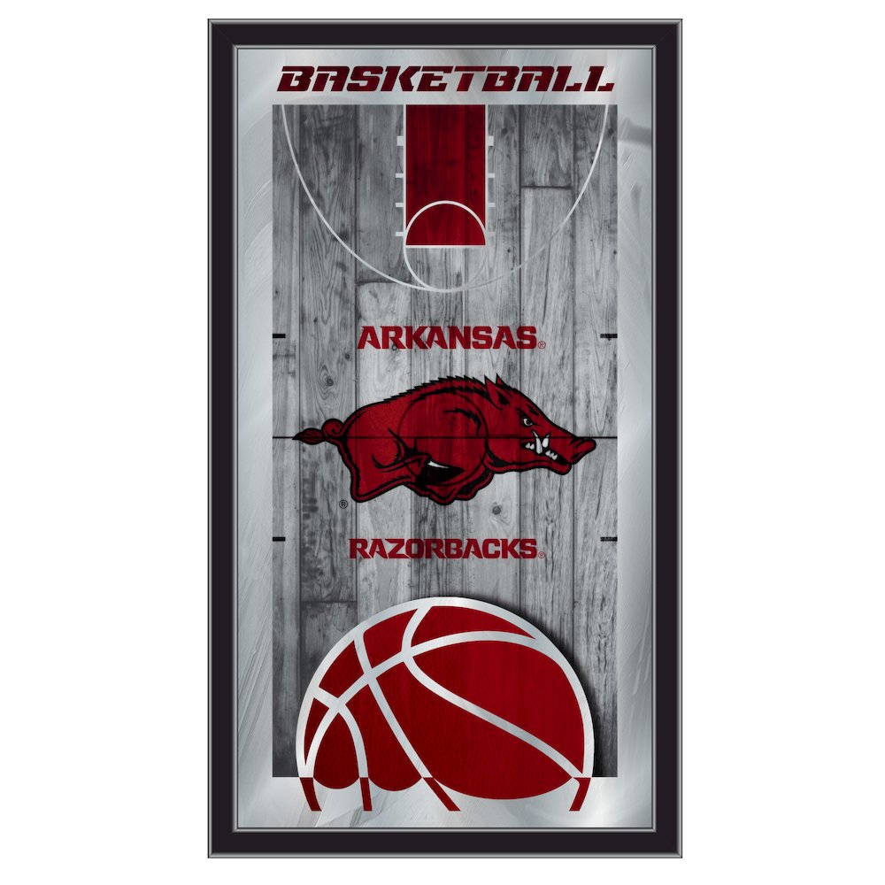 Arkansas 15" x 26" Basketball Mirror. Picture 1