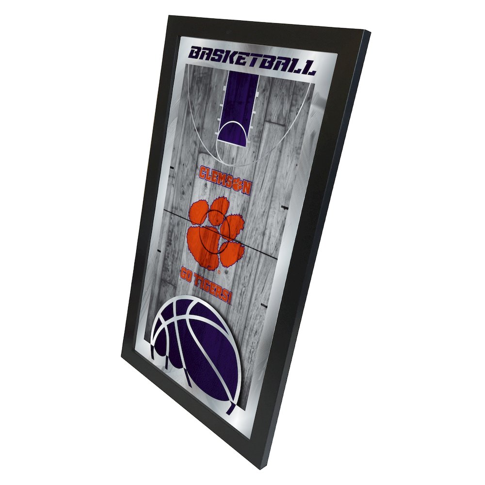 Clemson 15" x 26" Basketball Mirror. Picture 2