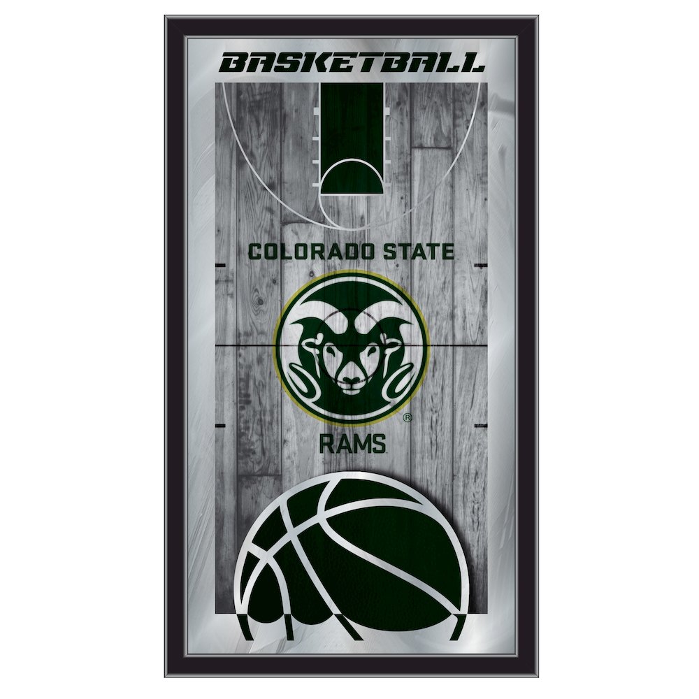 Colorado State 15" x 26" Basketball Mirror. Picture 1