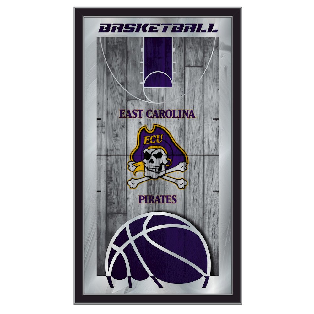East Carolina 15" x 26" Basketball Mirror. Picture 1