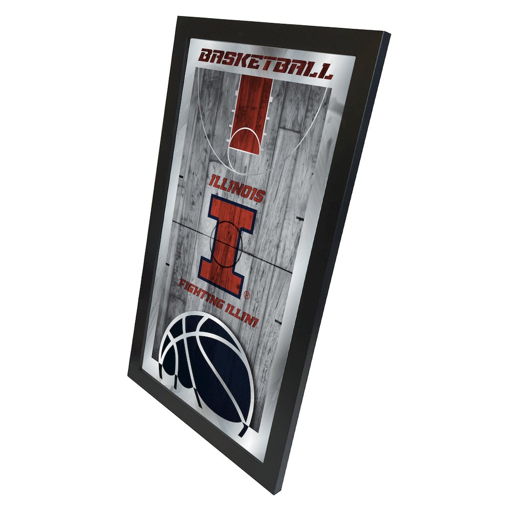 Illinois 15" x 26" Basketball Mirror. Picture 2