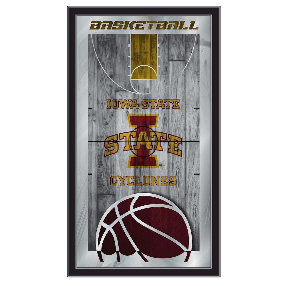 Iowa State 15" x 26" Basketball Mirror. Picture 1
