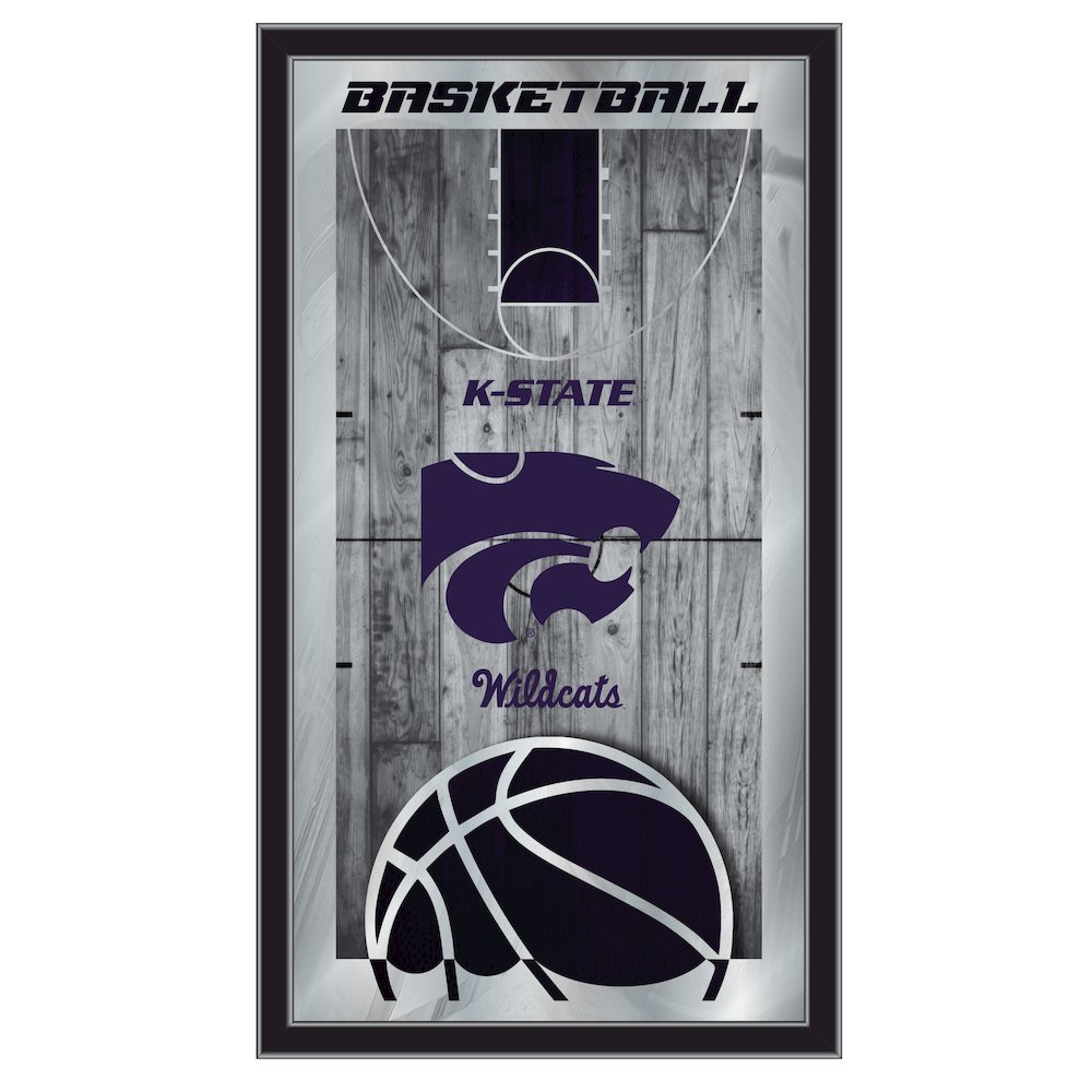 Kansas State 15" x 26" Basketball Mirror. Picture 1