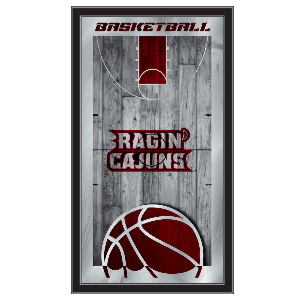 Louisiana-Lafayette 15" x 26" Basketball Mirror. Picture 1