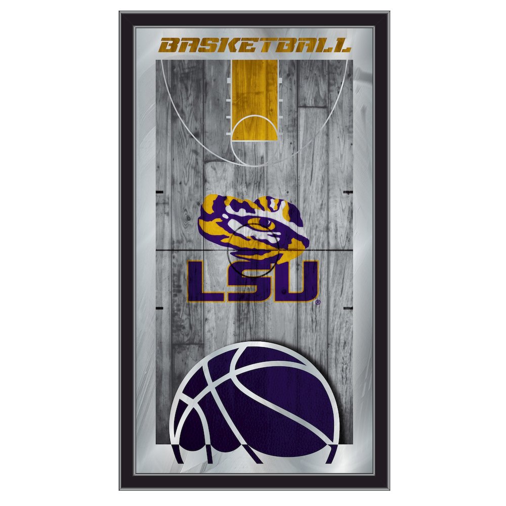 Louisiana State 15" x 26" Basketball Mirror. Picture 1