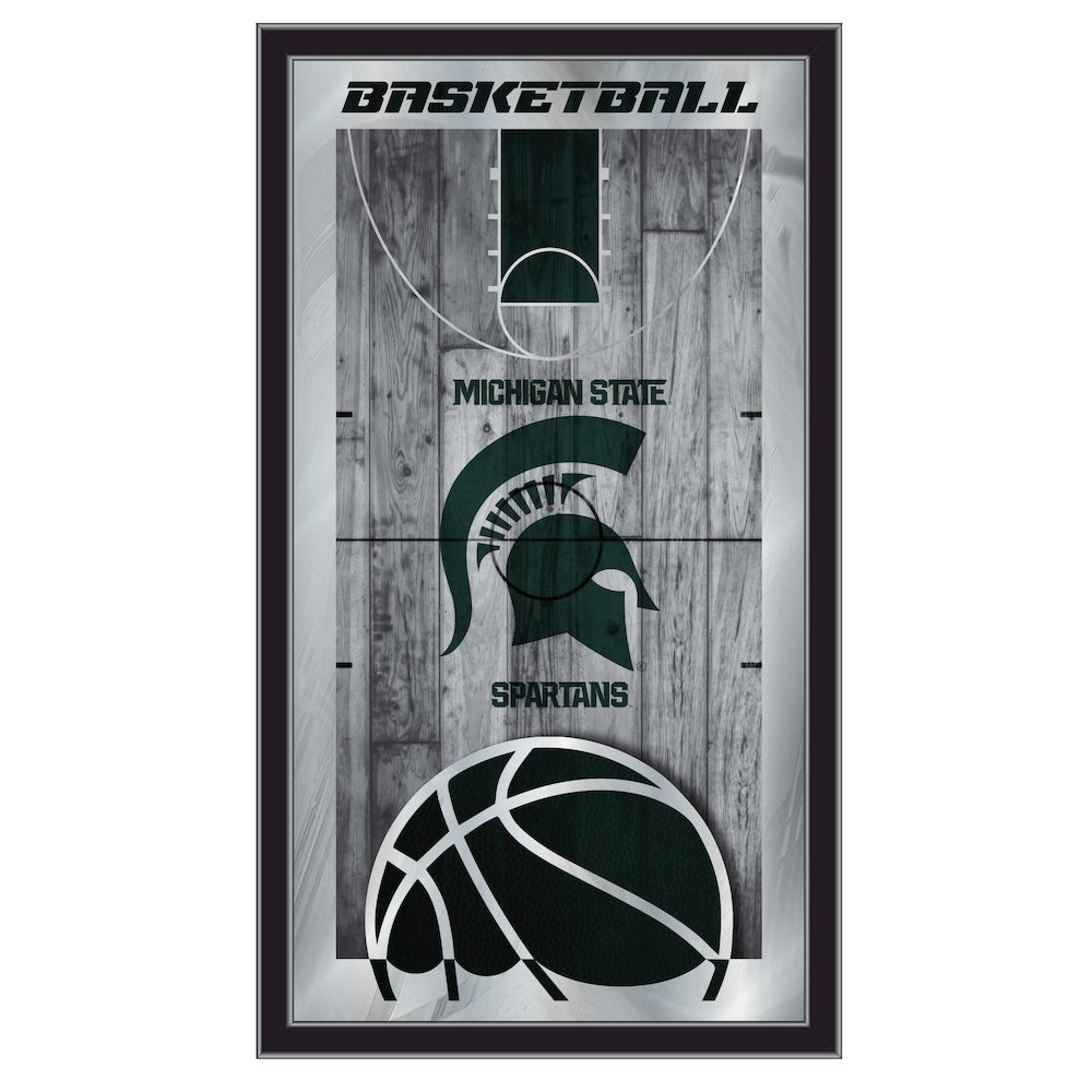 Michigan State 15" x 26" Basketball Mirror. Picture 1