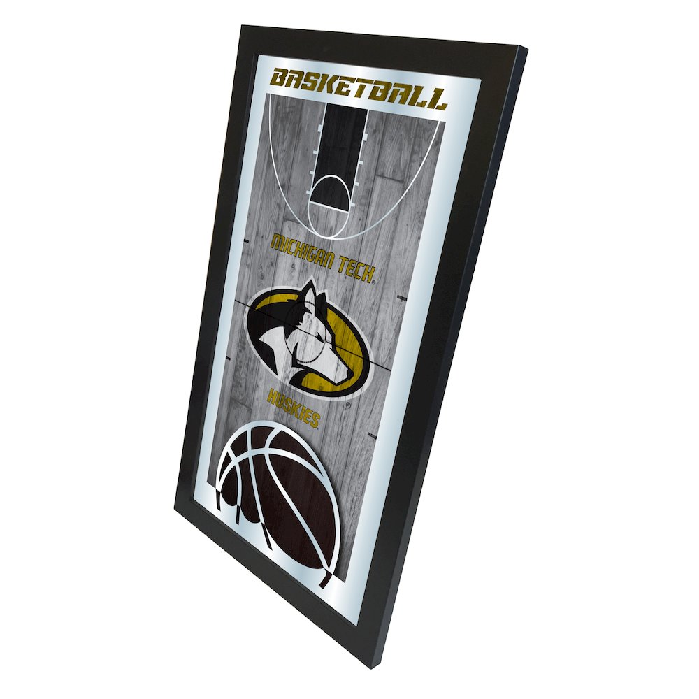 Michigan Tech 15" x 26" Basketball Mirror. Picture 2