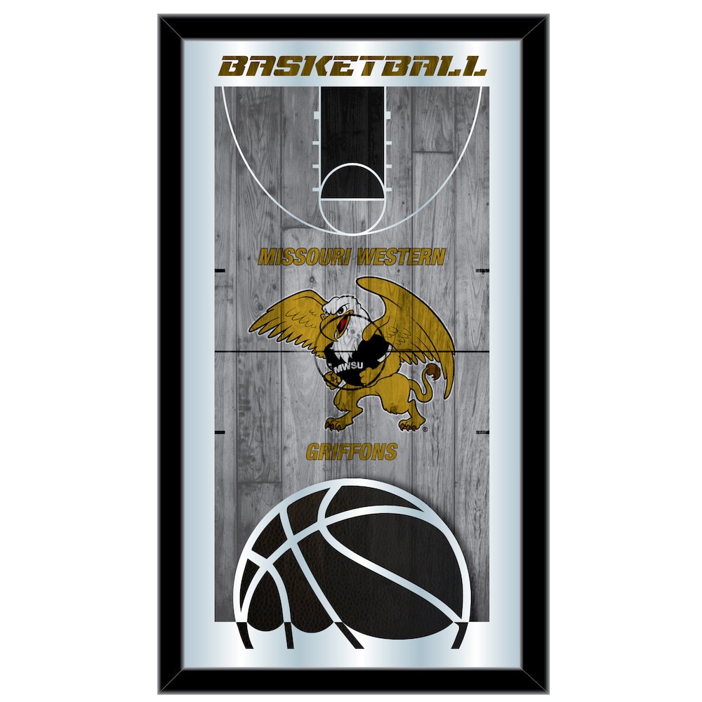 Missouri Western State 15" x 26" Basketball Mirror. Picture 1