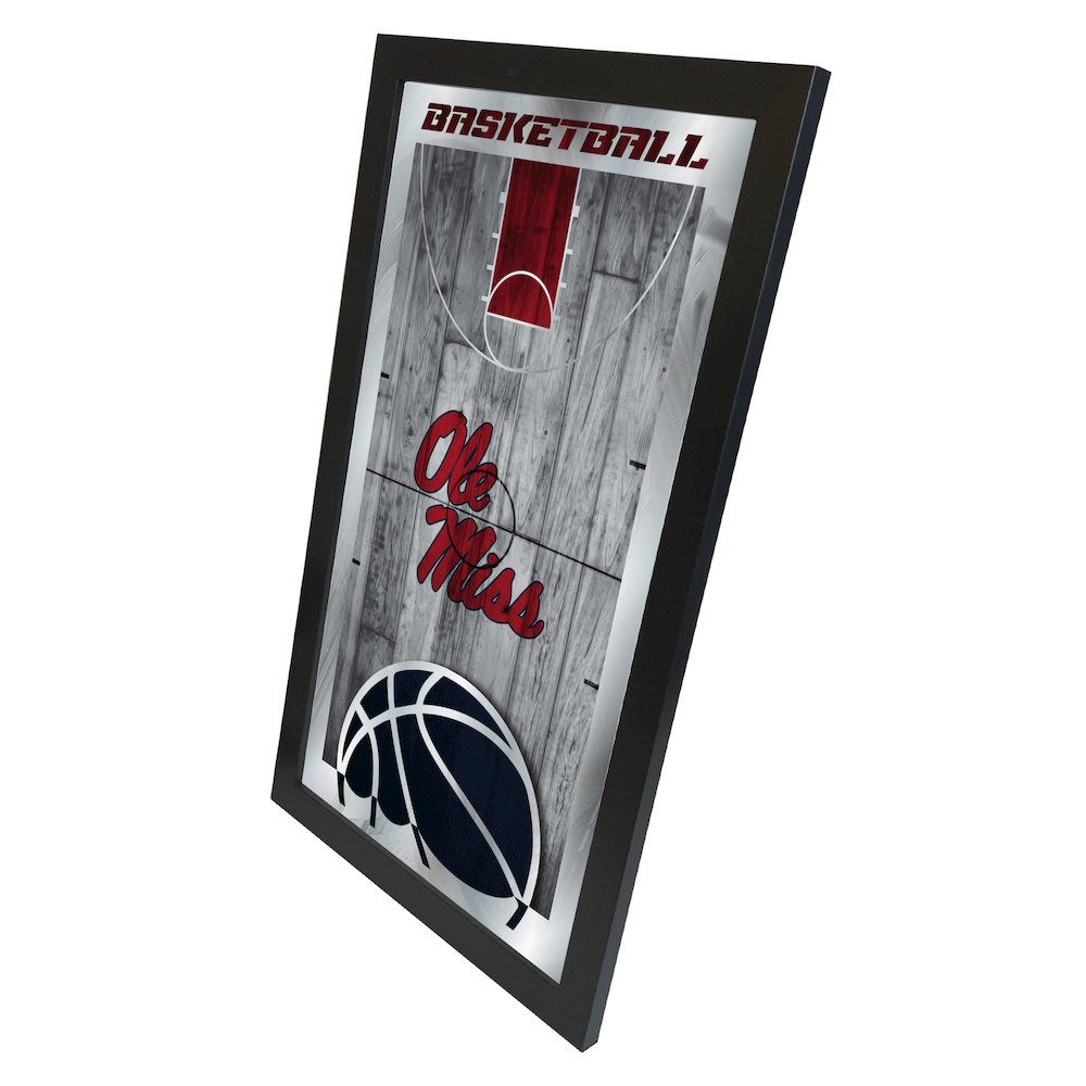Ole' Miss 15" x 26" Basketball Mirror. Picture 2