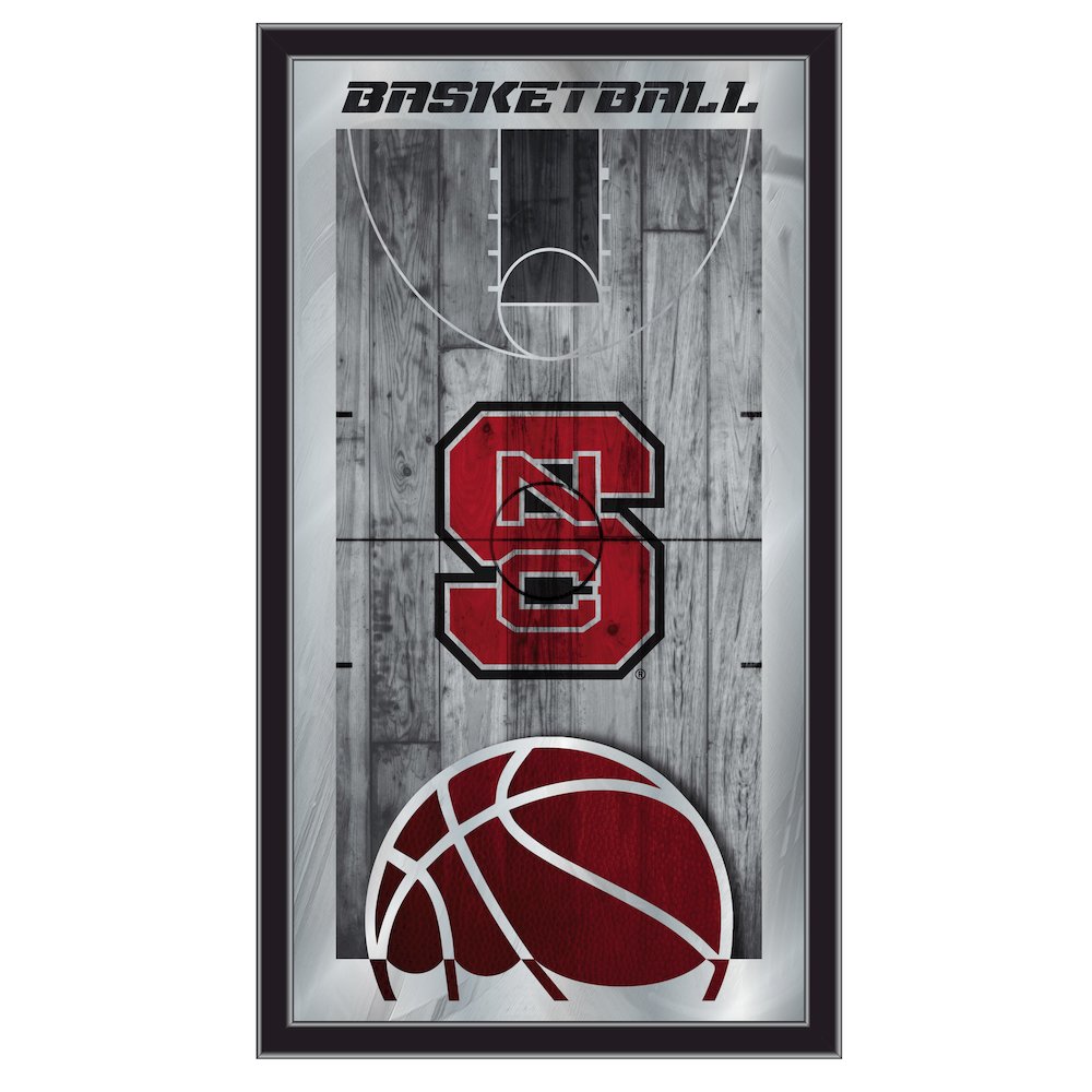 North Carolina State 15" x 26" Basketball Mirror. Picture 1