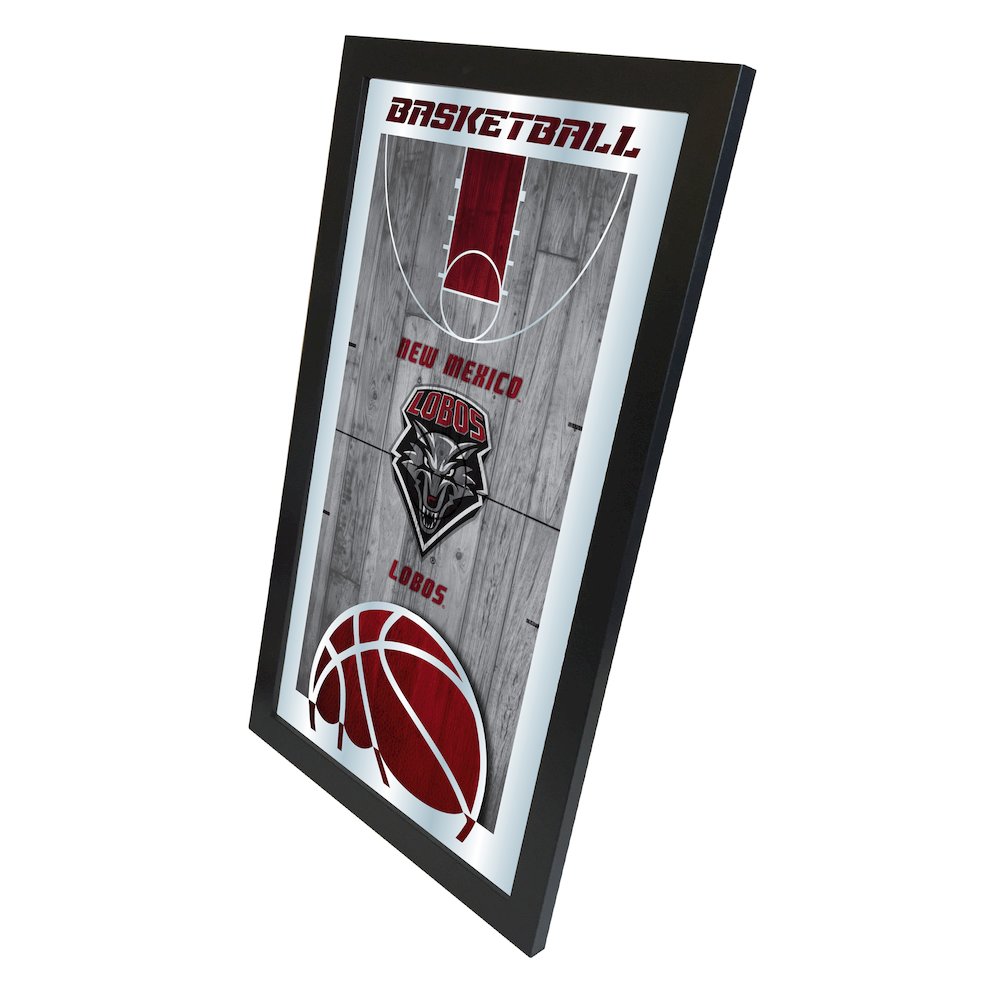 New Mexico 15" x 26" Basketball Mirror. Picture 2