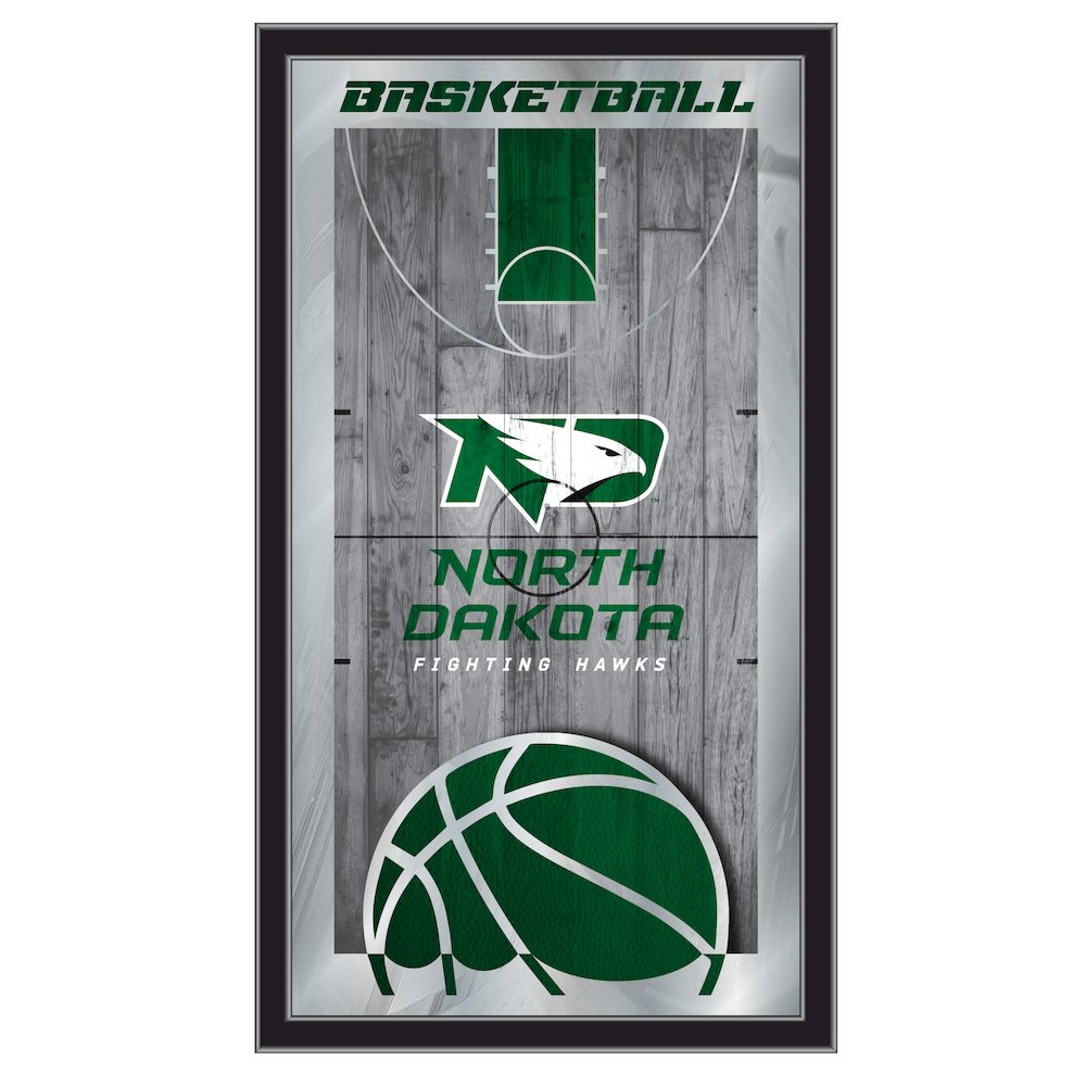 North Dakota 15" x 26" Basketball Mirror. Picture 1