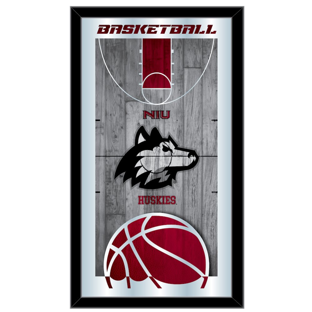 Northern Illinois 15" x 26" Basketball Mirror. Picture 1