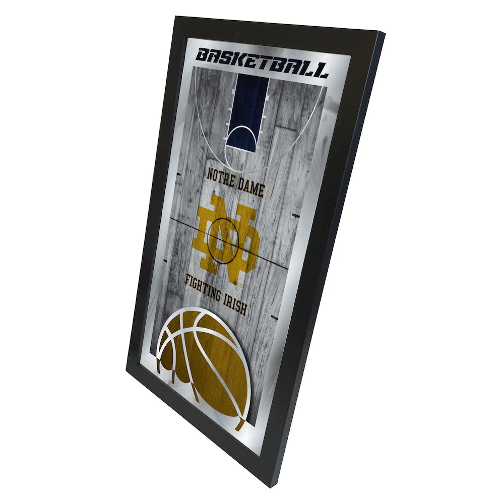 University of Notre Dame 15"x26" Basketball Wall Mirror. Picture 2