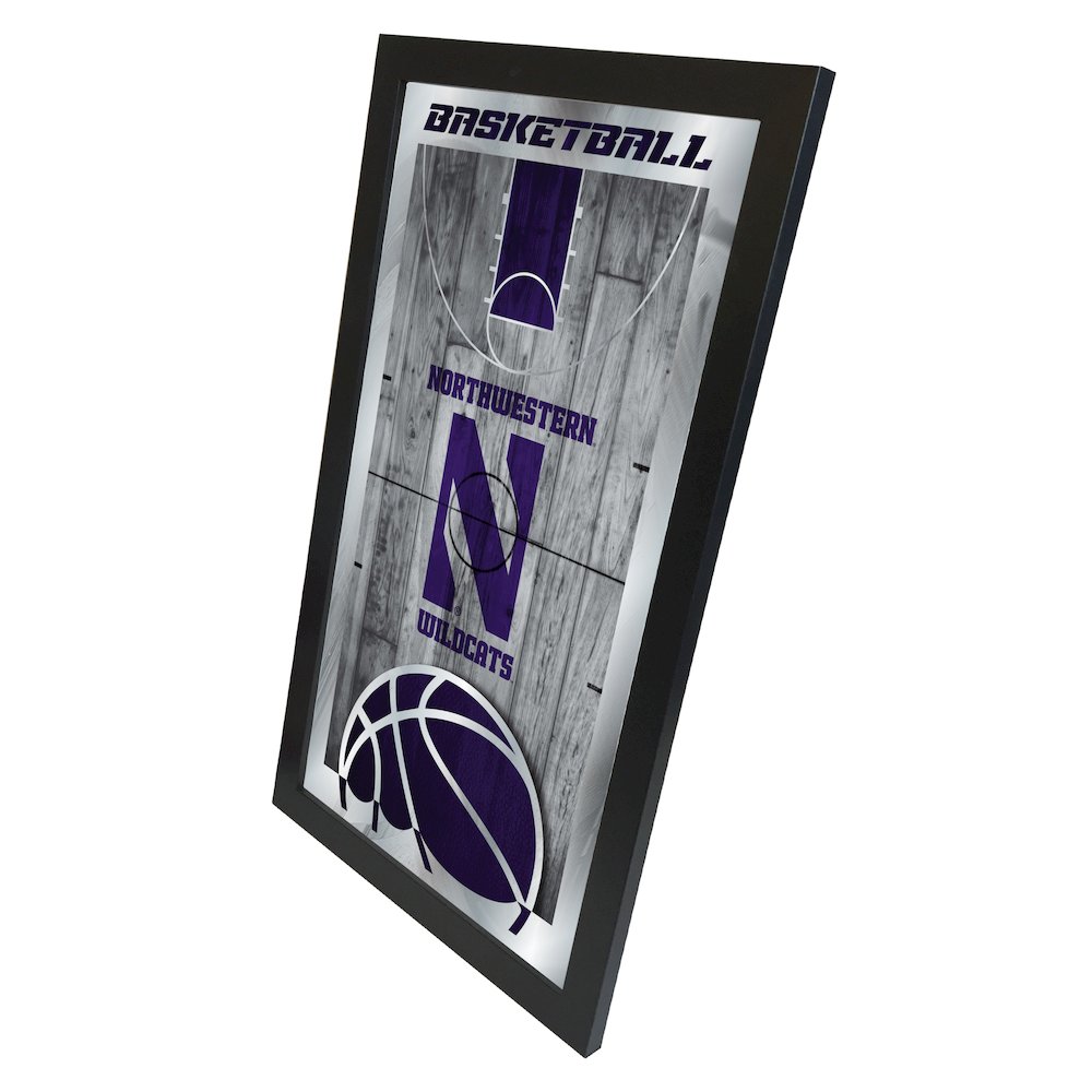 Northwestern 15" x 26" Basketball Mirror. Picture 2