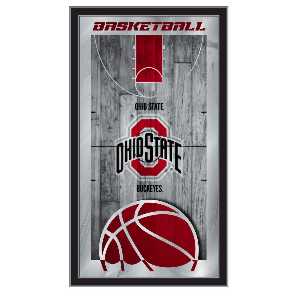 Ohio State 15" x 26" Basketball Mirror. Picture 1