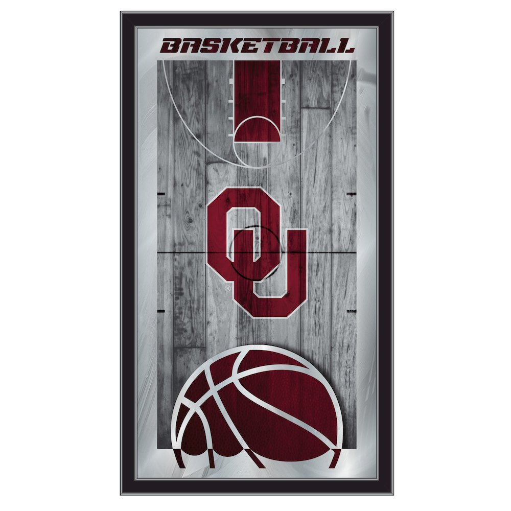 Oklahoma 15" x 26" Basketball Mirror. Picture 1