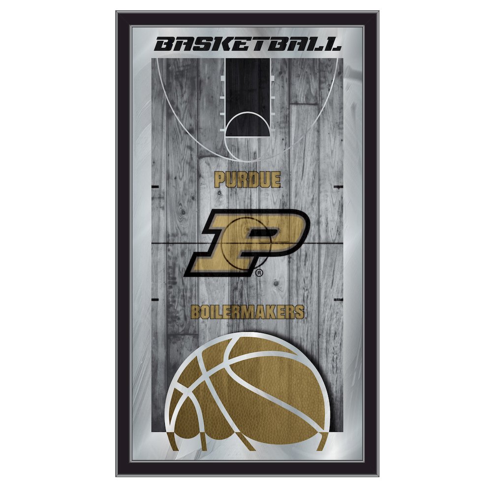 Purdue 15" x 26" Basketball Mirror. Picture 1