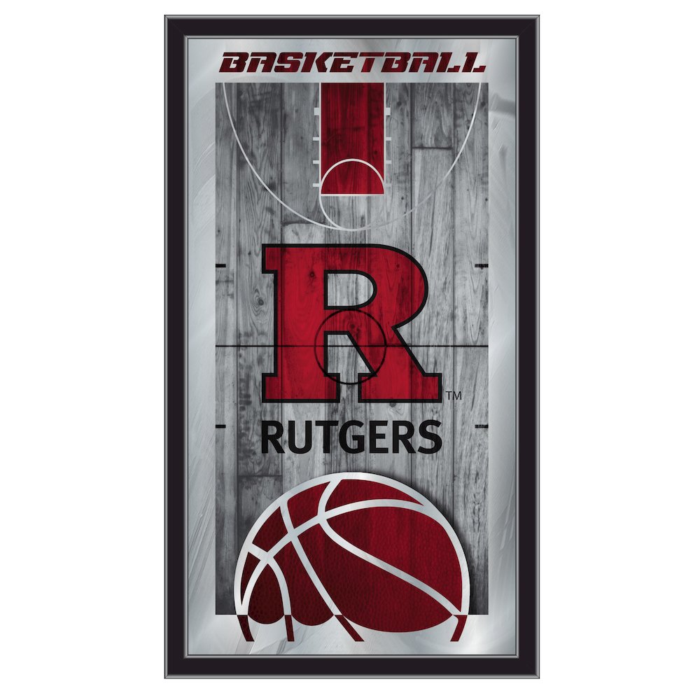 Rutgers 15" x 26" Basketball Mirror. Picture 1