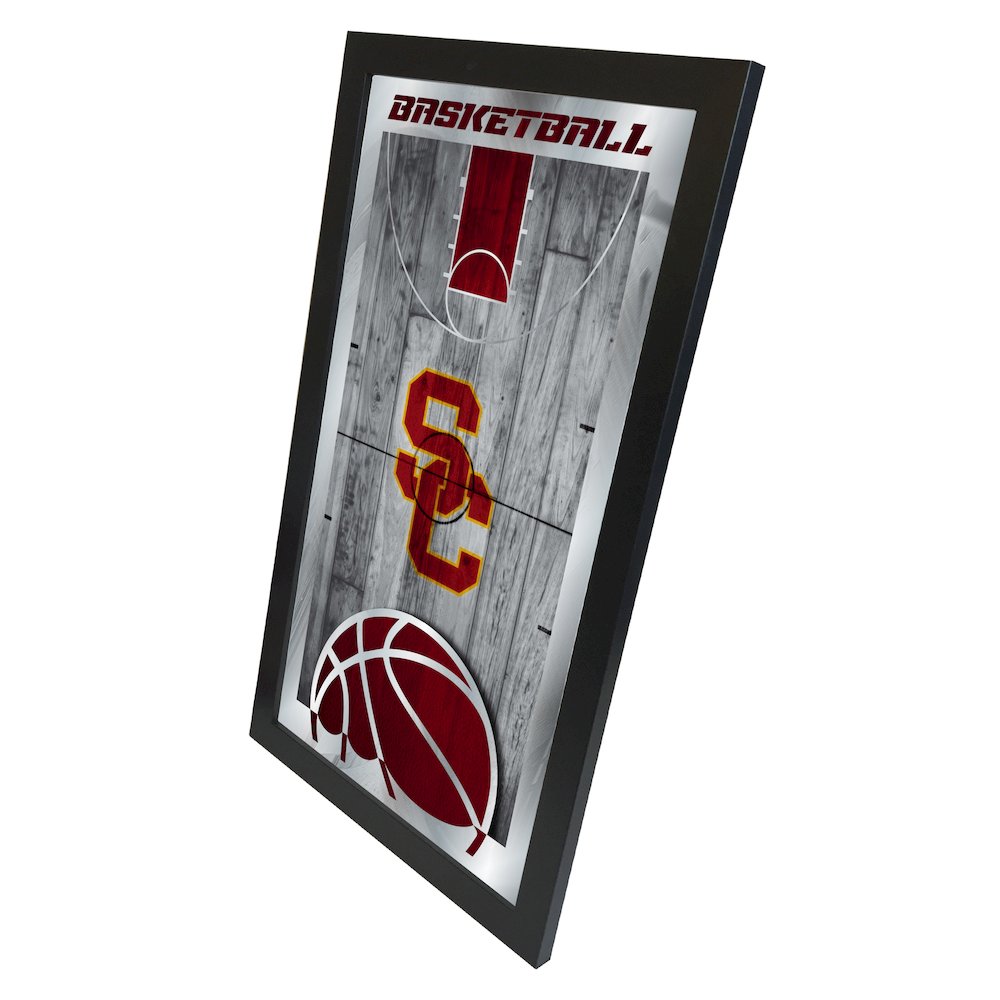 USC Trojans 15" x 26" Basketball Mirror. Picture 2