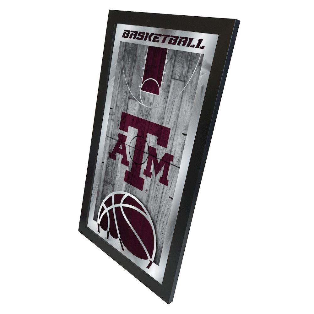 Texas A&M 15" x 26" Basketball Mirror. Picture 2