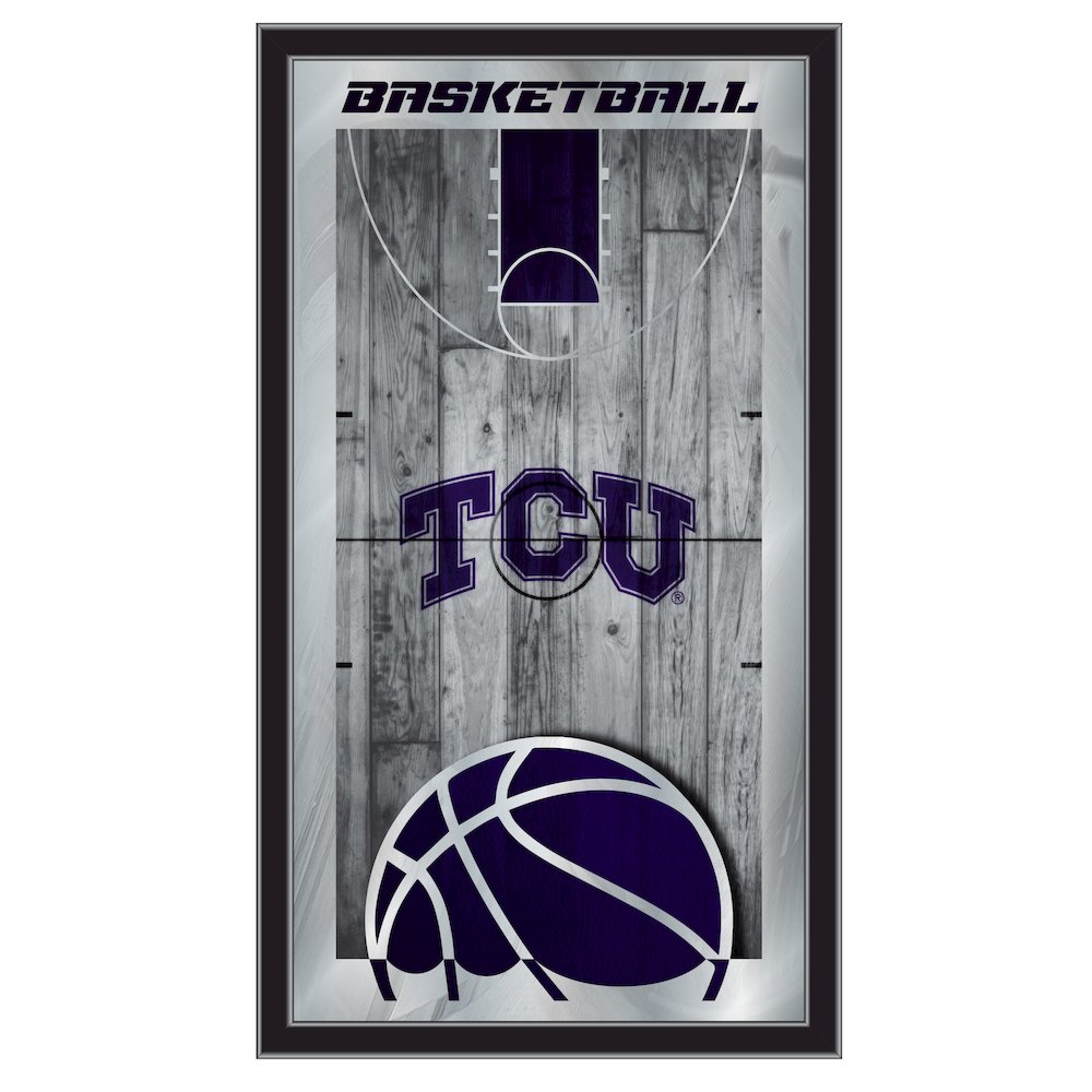 TCU 15" x 26" Basketball Mirror. Picture 1