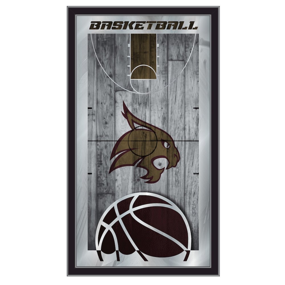 Texas State 15" x 26" Basketball Mirror. Picture 1