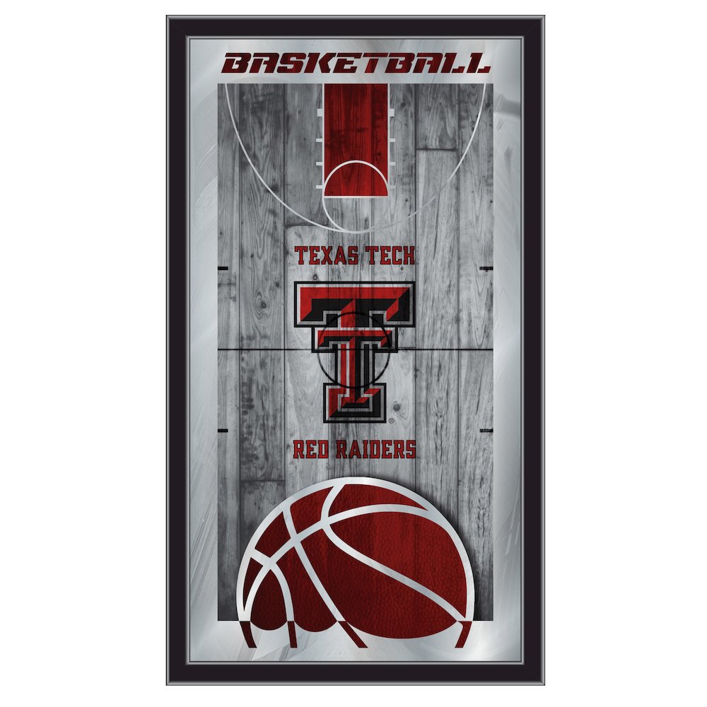 Texas Tech 15" x 26" Basketball Mirror. Picture 1