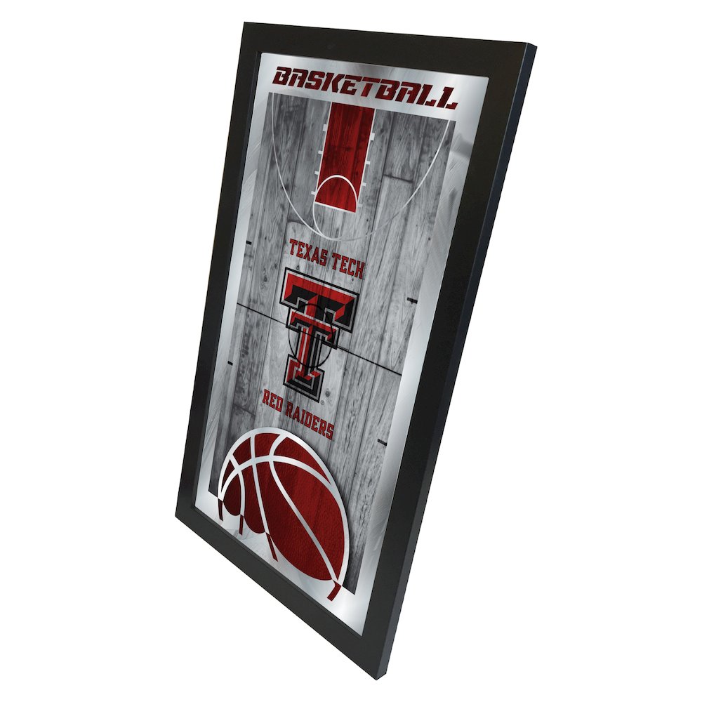 Texas Tech 15" x 26" Basketball Mirror. Picture 2