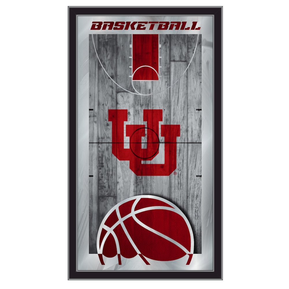Utah 15" x 26" Basketball Mirror. Picture 1