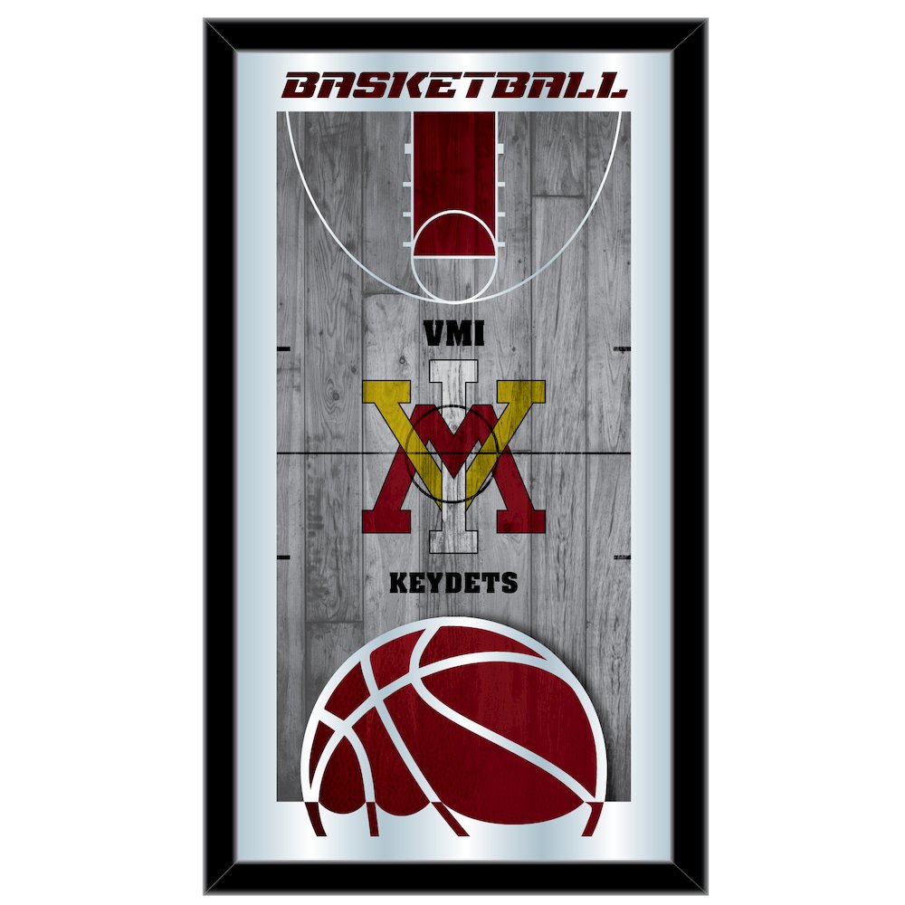 Virginia Military Institute 15" x 26" Basketball Mirror. Picture 1