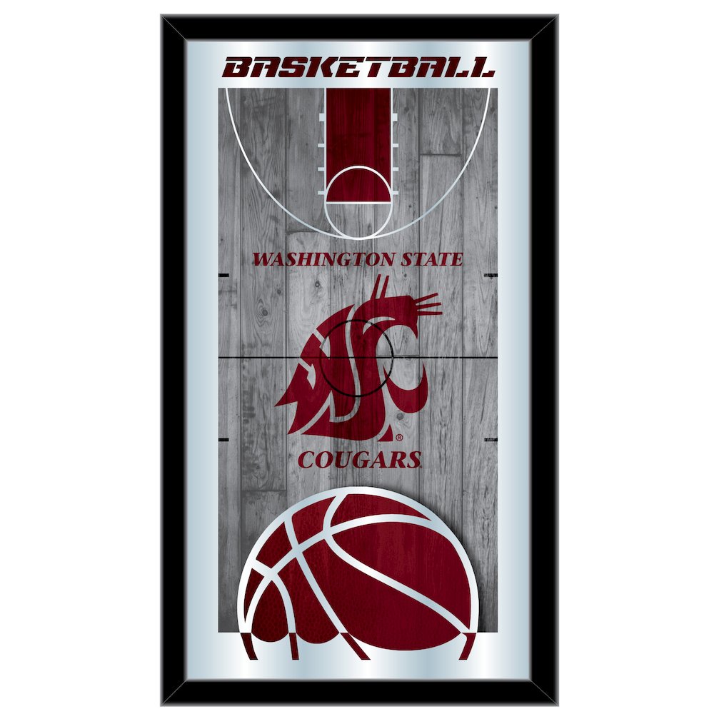 Washington State 15" x 26" Basketball Mirror. Picture 1