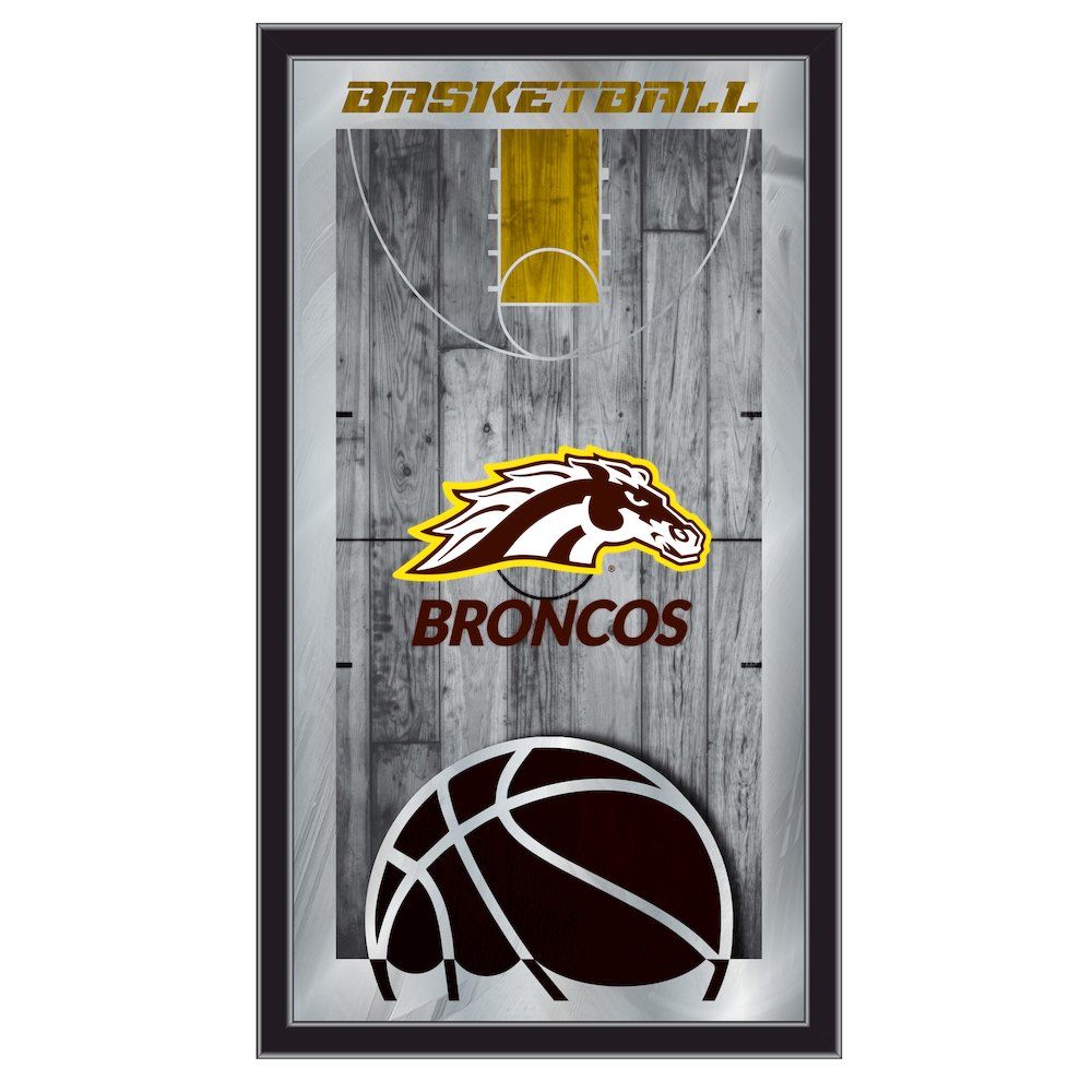 Western Michigan 15" x 26" Basketball Mirror. Picture 1