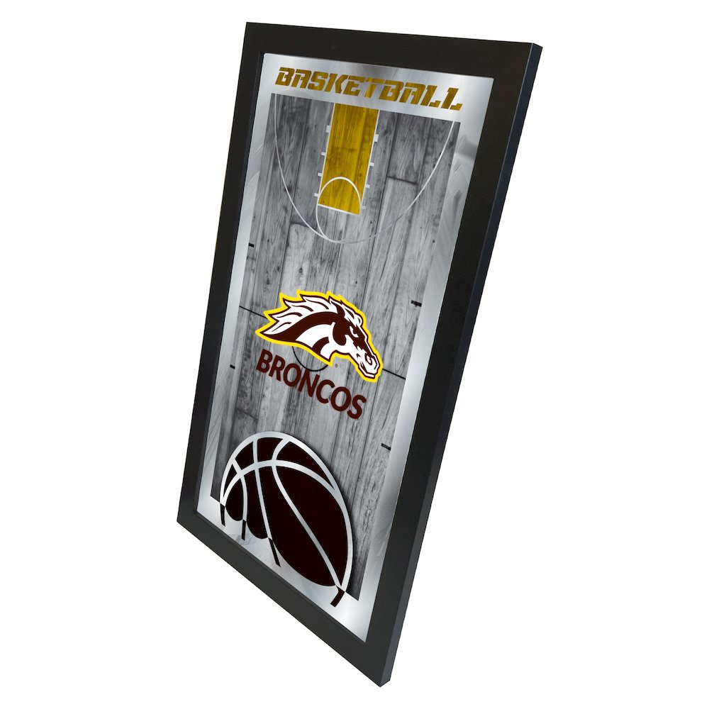 Western Michigan 15" x 26" Basketball Mirror. Picture 2