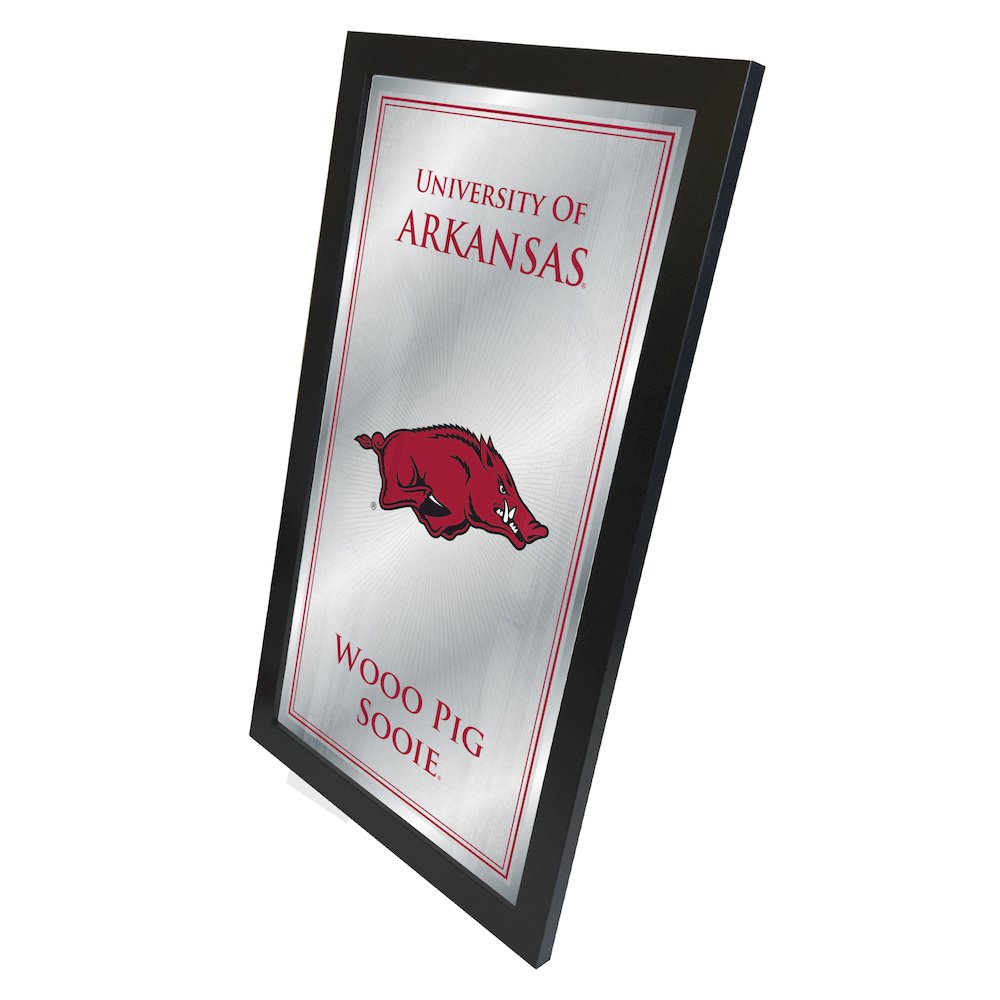 Arkansas 26" x 15" Fight Song Mirror. Picture 2