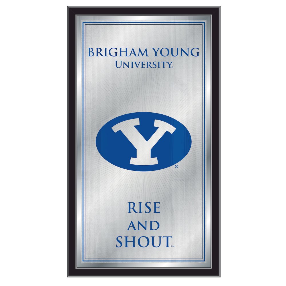Brigham Young 26" x 15" Fight Song Mirror. Picture 1