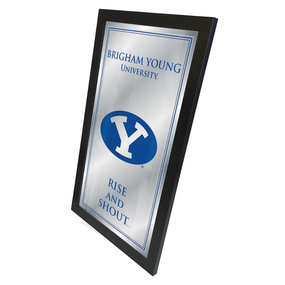Brigham Young 26" x 15" Fight Song Mirror. Picture 2