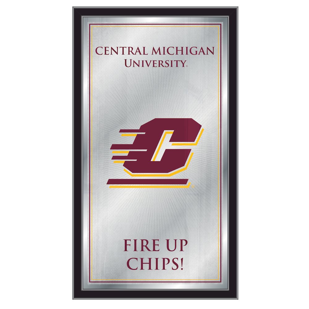 Central Michigan 26" x 15" Fight Song Mirror. Picture 1