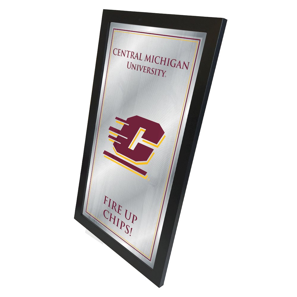 Central Michigan 26" x 15" Fight Song Mirror. Picture 2