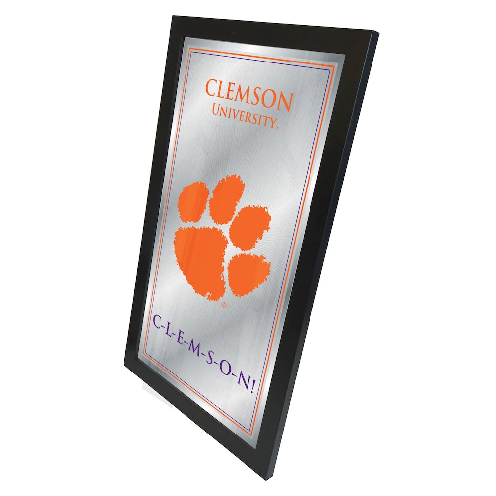 Clemson 26" x 15" Fight Song Mirror. Picture 2