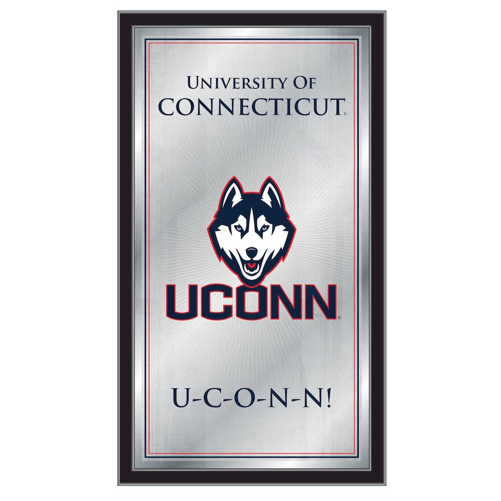 Connecticut 26" x 15" Fight Song Mirror. Picture 1