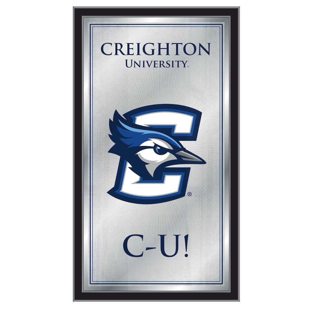 Creighton 26" x 15" Fight Song Mirror. Picture 1