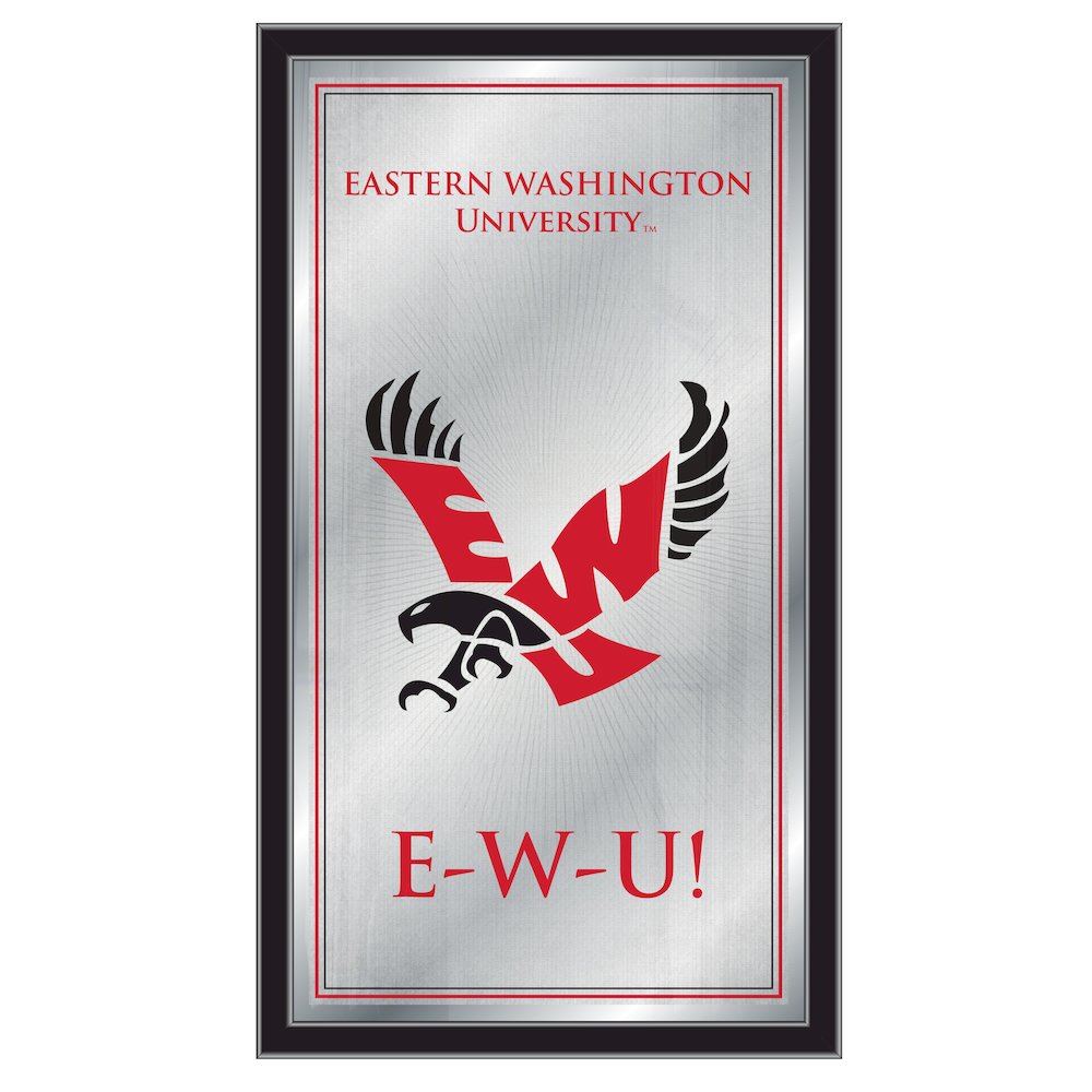 Eastern Washington 26" x 15" Fight Song Mirror. Picture 1
