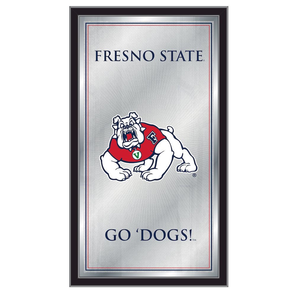 Fresno State University 26" x 15" Fight Song Mirror. Picture 1