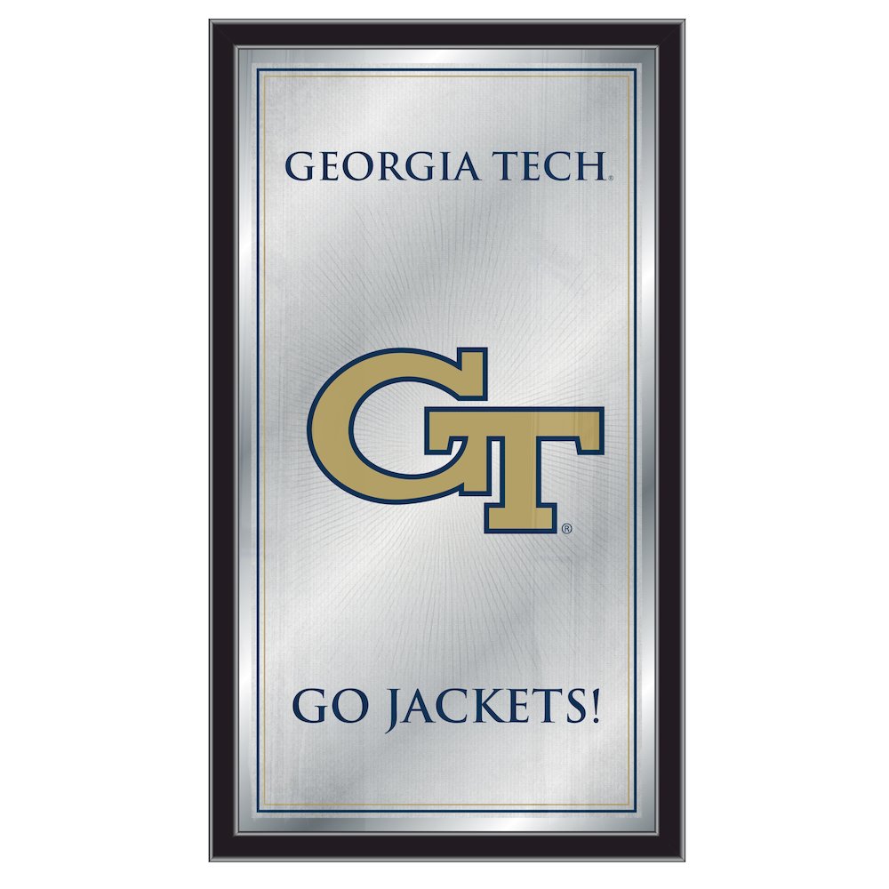 Georgia Tech 26" x 15" Fight Song Mirror. Picture 1